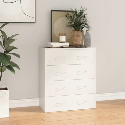 zahrada-XL Příborník se 4 zásuvkami 60x30,5x71 cm bílá s vysokým leskem