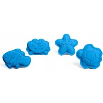 Bigjigs Toys Silikónové formičky modrej Ocean