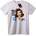 NOONEBRAND Тениска Млъкни, по дяволите! - 7XL, White