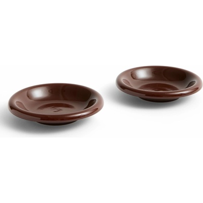 HAY Miska Barro Burgundy hnědá keramika 20 cm 2 ks