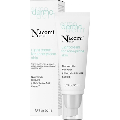 Nacomi Dermo Light Cream for Acne-Prone Skin Lehký krém pro aknózní pleť 50 ml