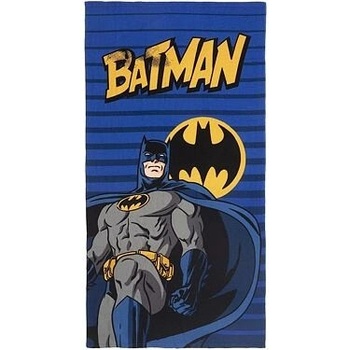 CARBOTEX - Detská bavlnená plážová osuška Batman - LOGO - Gothan / 70 x 140 cm