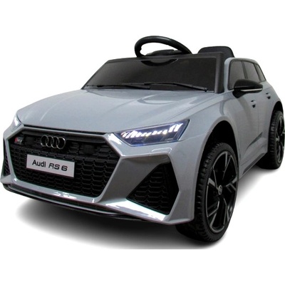 Detské elektrické autíčko Megacar Audi RS6 GT sivá metalíza
