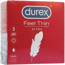 Kondomy, prezervativy Durex Feel Thin Ultra 3 ks