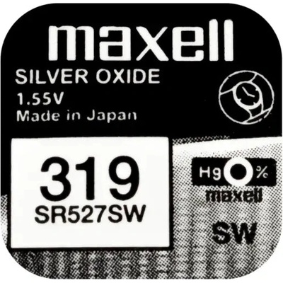 Maxell Бутонна батерия сребърна maxell sr527 sw 1.55v /319/ 1.55v (ml-bs-sr527-sw)