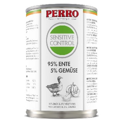 Perro Sensitive Control Kačka Zelenina 410 g