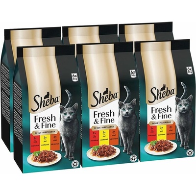 Sheba Fresh & Fine kuřecí a hovězí 36 x 50 g