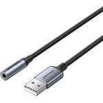 Vention Кабел Vention CVFHC, от USB-A(м) към Jack 3.5mm(ж), 0.25m, черен (CVFHC)