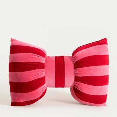 Homla Heboučký polštář Pinky Bow 30x45
