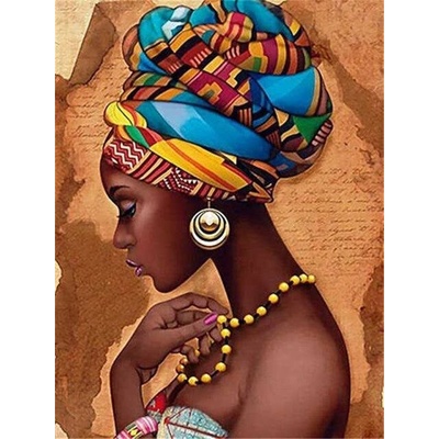 Norimpex Africká žena v turbanu 30 × 40 cm – Sleviste.cz