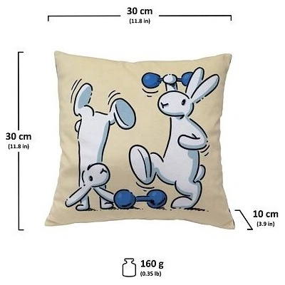 MÚ Vankúš Bob&Bobek činky 30x30