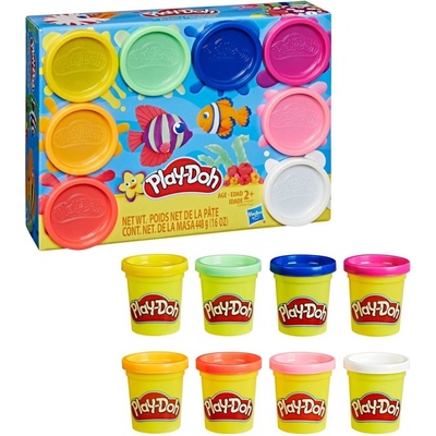 HASBRO Play-Doh sada 8 kelímků duhové barvy