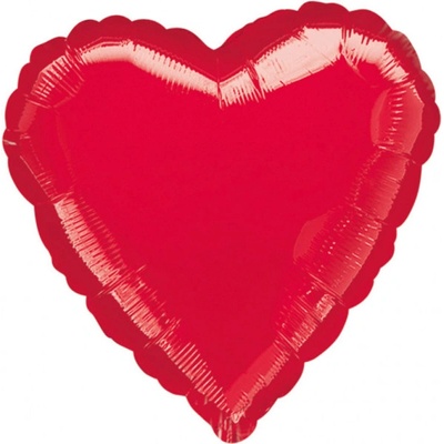 Jumbo balón metalické červené srdce