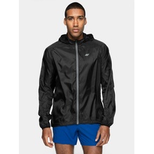 4F pánska bežecká bunda KUMTR010 deep black solid Čierna
