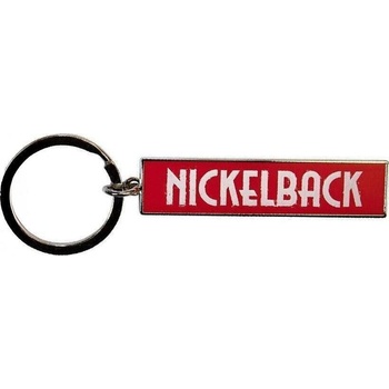 Nickelback White Logo Red Ключодържател (NKBKEY05)