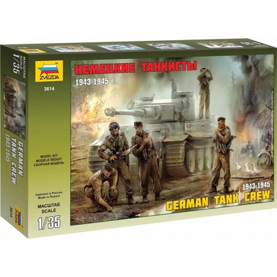 ZVEZDA Model Kit figúrky 3614 Germánium Tank Crew 1943-1945 1:35