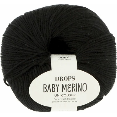 Drops Baby Merino UNI 21 čierna