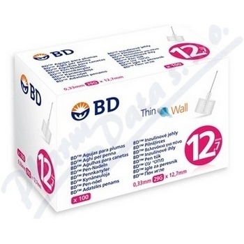 BD Inzulinové jehly 0,33 x 12 .7 mm 29 G 100 ks