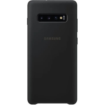 Samsung Оригинален Силиконов Калъф за SAMSUNG S10 Plus Silicone Cover Case Ef-Pg975tb, Черен (Ef-Pg975tbegww)