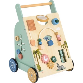Moni Дървена играчка за прохождане Moni Toys - Зелена (111704)