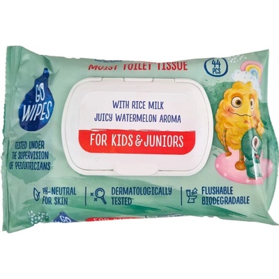 GO WIPES KIDS vlhčený 44 ks