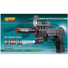 Villa Giocattoli Airsoftová zbraň V-188 SL LASER + LIGHT AIR SOFT 76446