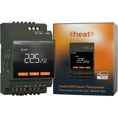 Heatit DIN Smart Černý HEA-5430459