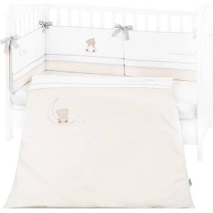 KikkaBoo Бебешки спален комплект с бродерия 2 части EU style 70/140 Dream Big Beige (41101020120) - salemax