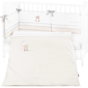 KikkaBoo Бебешки спален комплект с бродерия 2 части EU style 70/140 Dream Big Beige (41101020120) - salemax