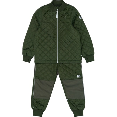 Mikk line termo súprava pre deti bunda a nohavice basic zelená kombu green