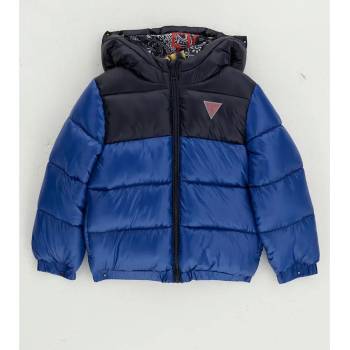 GUESS Зимно яке за мини момче в два нюанса на синьото и лого Guess