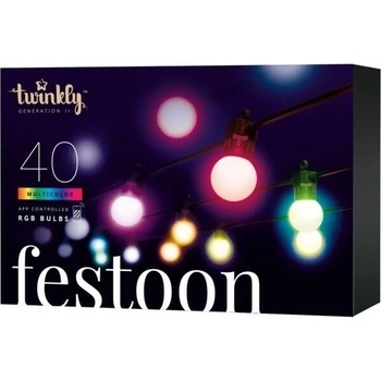 TWINKLY Festoon párty reťaz 40 LED RGB TWF040STP-BEU