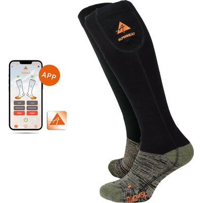 Alpenheat Vyhrievané ponožky Alpenheat FIRE-SOCKS vlna s diaľkovým ovládaním
