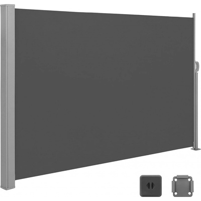 SONGMICS Bočná markíza Orrine II 200x350 cm tmavosivá