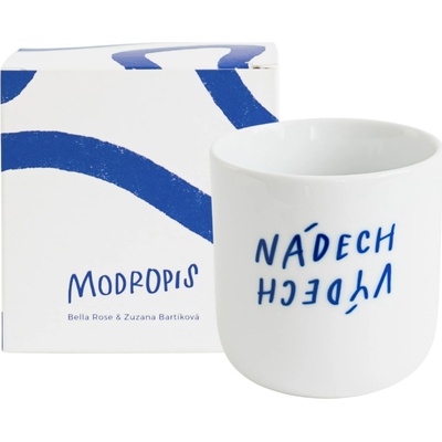 Bella Rose Porcelánový hrnek Nádech / výdech bílá barva porcelán 270 ml – Zboží Dáma