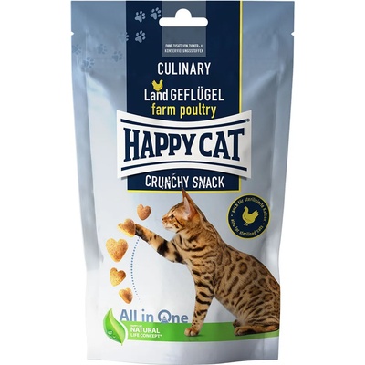 Happy Cat 70г Crunchy Snack с птиче месо Happy Cat Culinary, снакс за котки