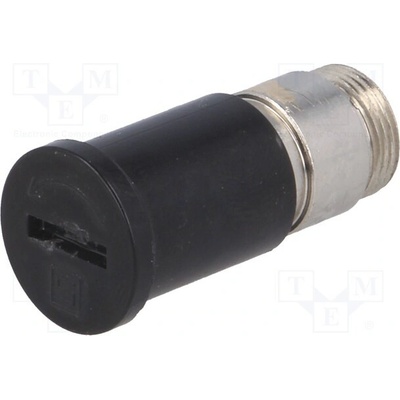 SCHURTER 0031.2321 Adaptér; 6,3x32mm; 16A; 500VAC; FUL; černá; UL94V-0; IP40; -40÷85°C