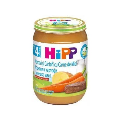 HiPP Био пюре от моркови и картофи с агнешко месо hipp, 4+ месеца, 190гр