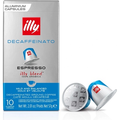 Illy Decaffeinato bezkofeínové kapsule Do Nespresso 10 ks