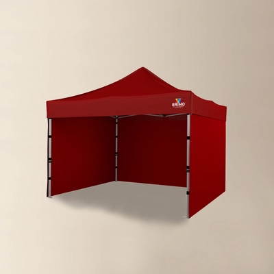 Brimo Promo stánok Premium Alu 3 x 3 m červený