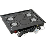 Triton Вентилаторен блок Triton RAB-CH-X04-X3 за свободностоящи шкафове, 4 вентилатора, 60W, термостат, черен (RAB-CH-X04-X3)