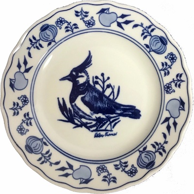 Cibulák Tanier dezertný 19cm ČAJKA Originálny Český Porcelán Dubí