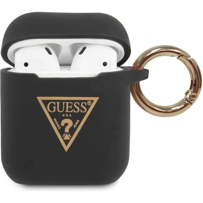GUESS Защитен калъф Guess Triangle за Apple Airpods / Apple Airpods 2, черен (GUACA2LSTLBK)