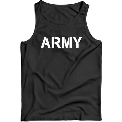 DRAGOWA Мъжки потник army, черен, 160 г/м2 (7917)