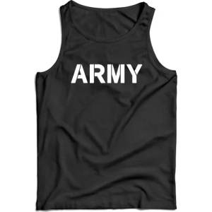 DRAGOWA Мъжки потник army, черен, 160 г/м2 (7917)