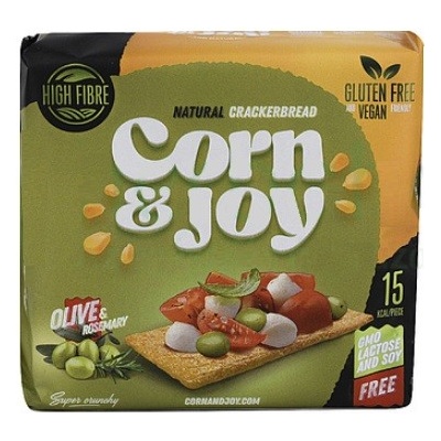 Corn & Joy Bezlepkový Extrudovaný kukuričný chlieb s rozmarínom a olivovým olejom 80 g