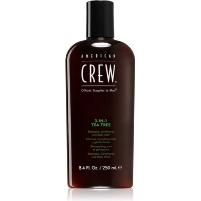 American Crew Hair & Body 3-IN-1 Tea Tree шампоан, балсам и душ гел 3 в 1 за мъже 250ml