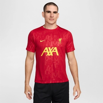 Nike Liverpool Academy Pro Pre Match Shirt 2024 2025 Adults - Red