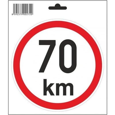Samolepka 70 km/h, průměr 150 mm