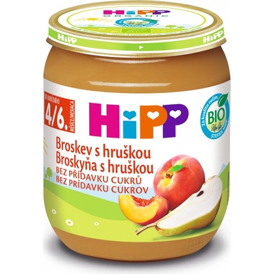 Hipp BIO Broskev s hruškou 6 x 125 g